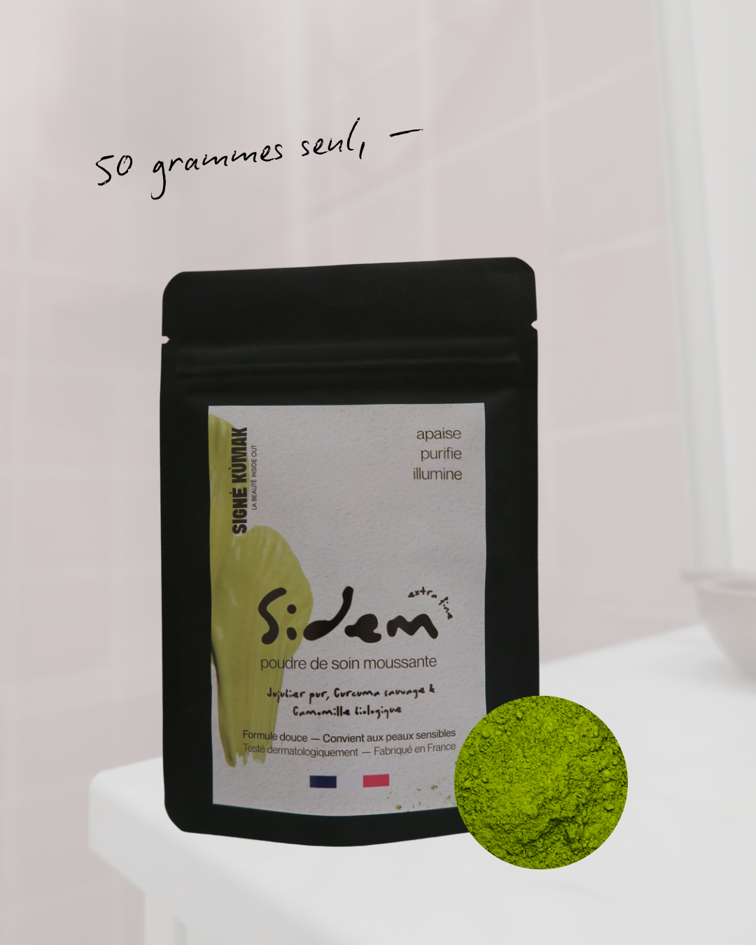 SIDEM, Poudre moussante — Jujubier & Curcuma